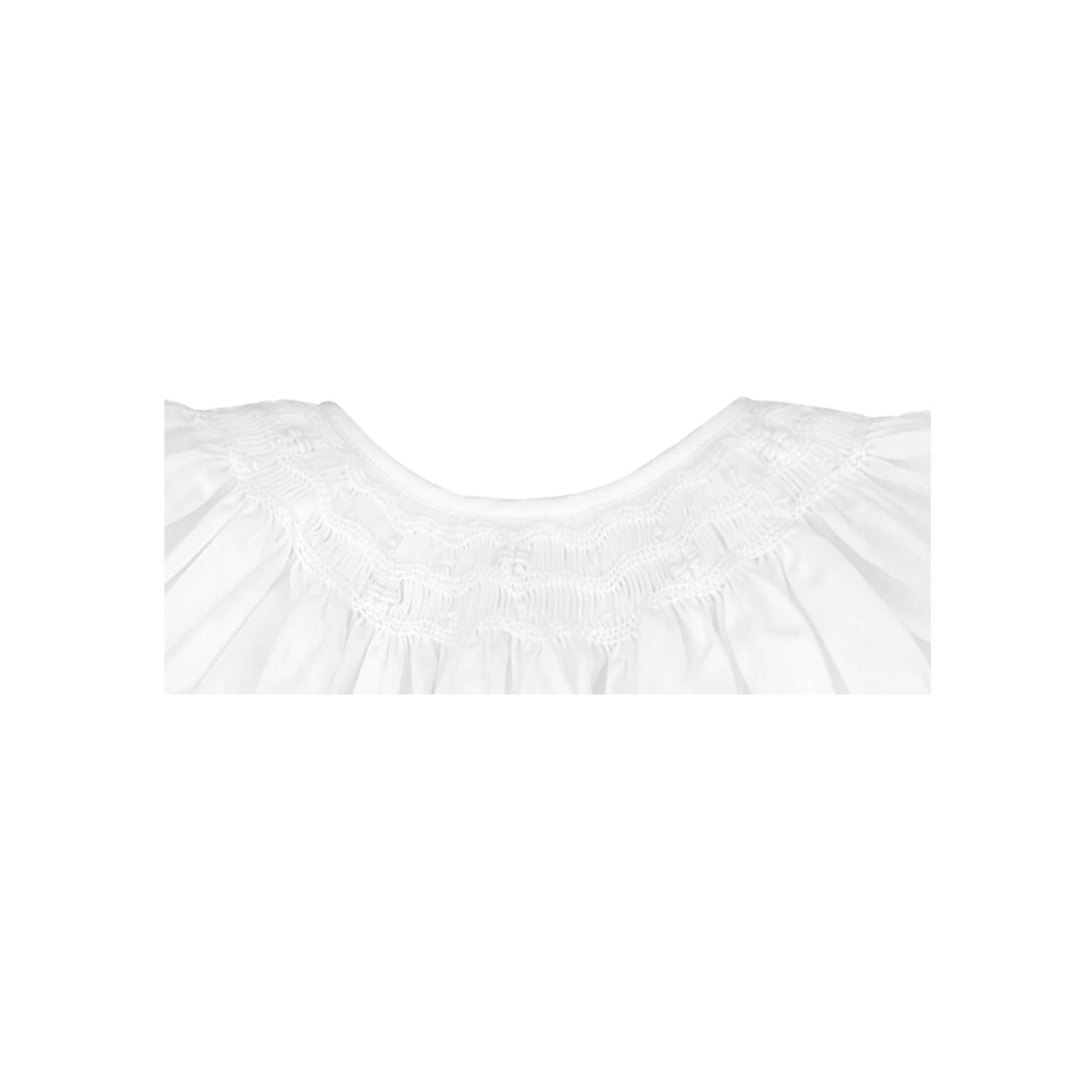 Smocked White Dress
