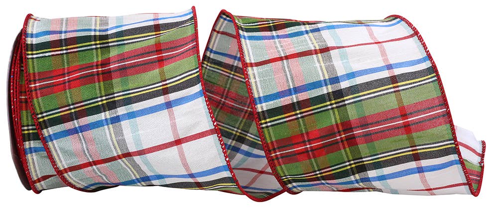Stewards Plaid Dupioni Wired 4"
