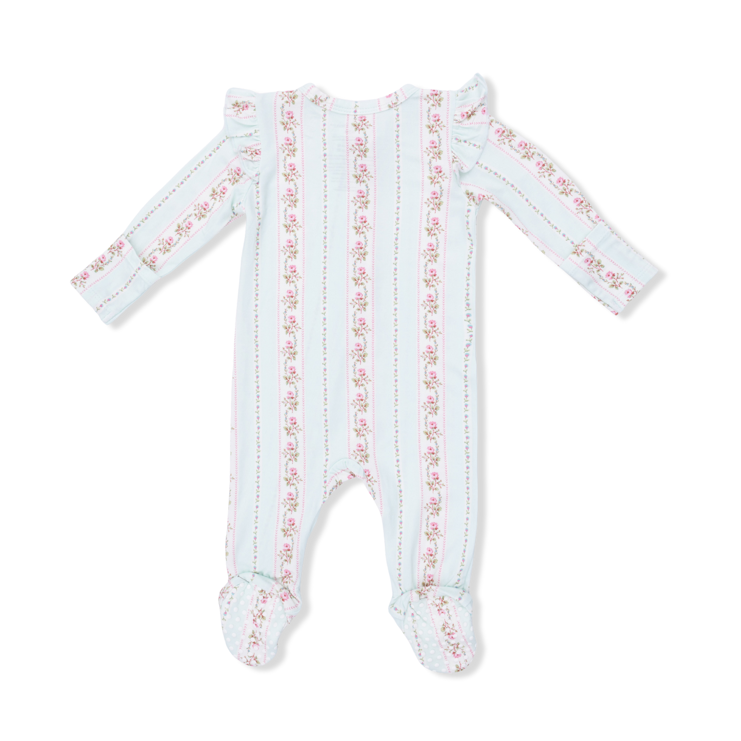 Antoinette Floral Stripe Footie
