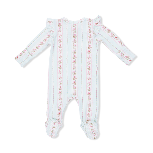 Antoinette Floral Stripe Footie