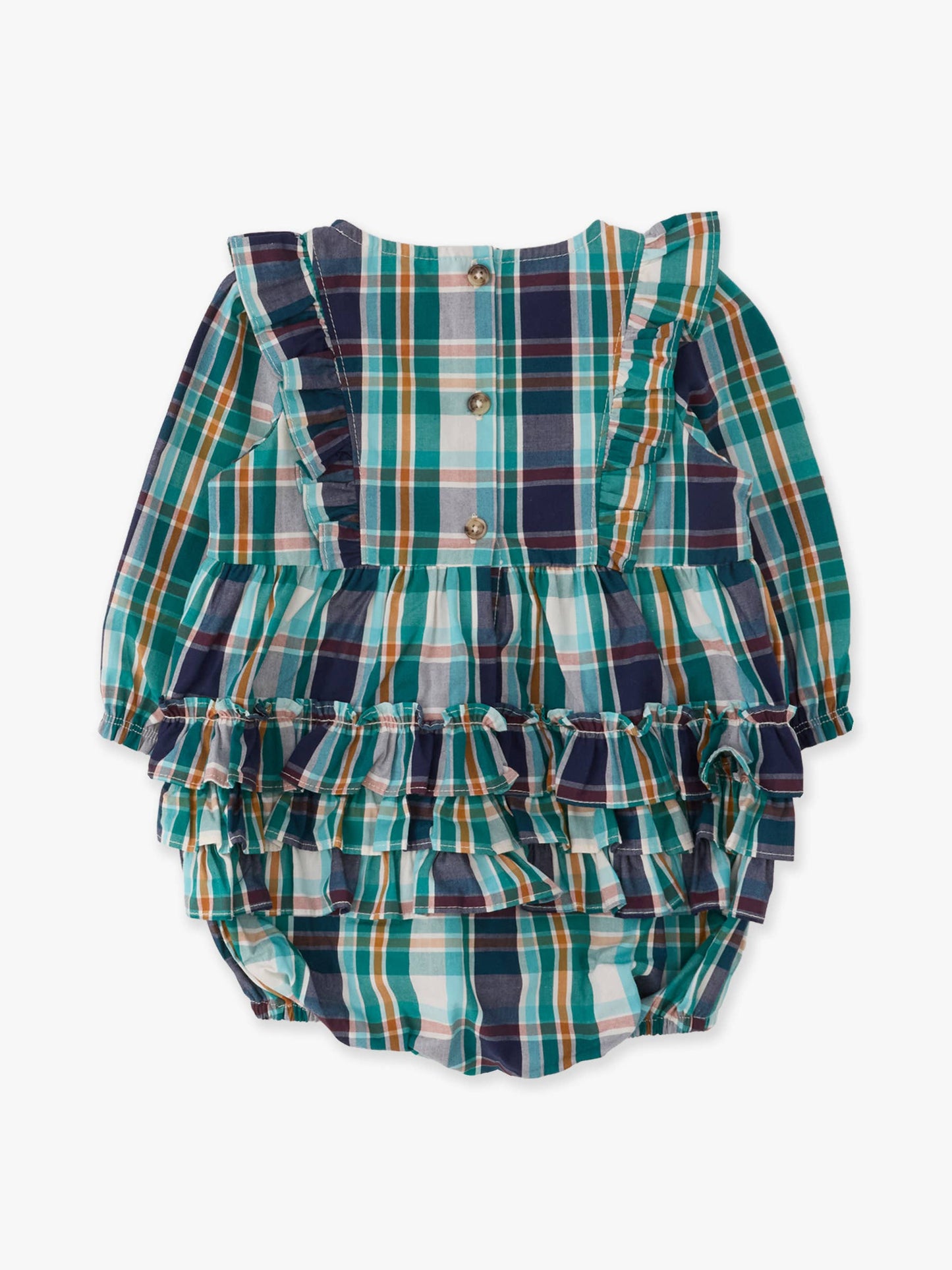 Forrest Plaid Woven Romper