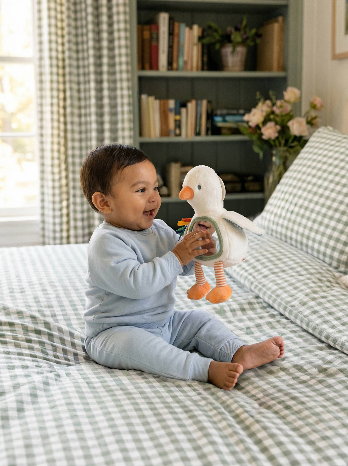 Itzy Bitzy Tummy Time Mirror Goose