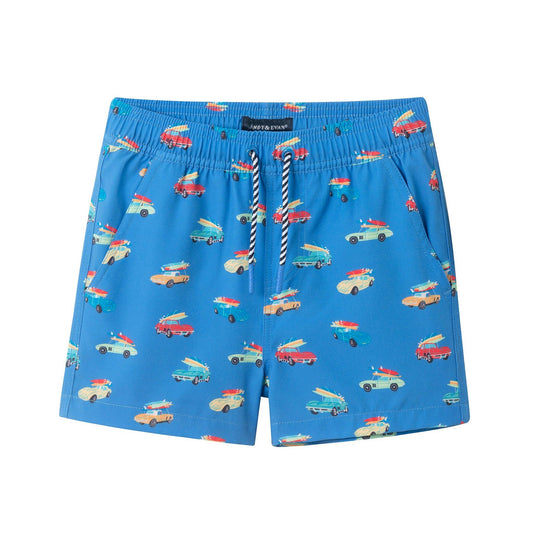 Retro Surf Car Swim Trunk