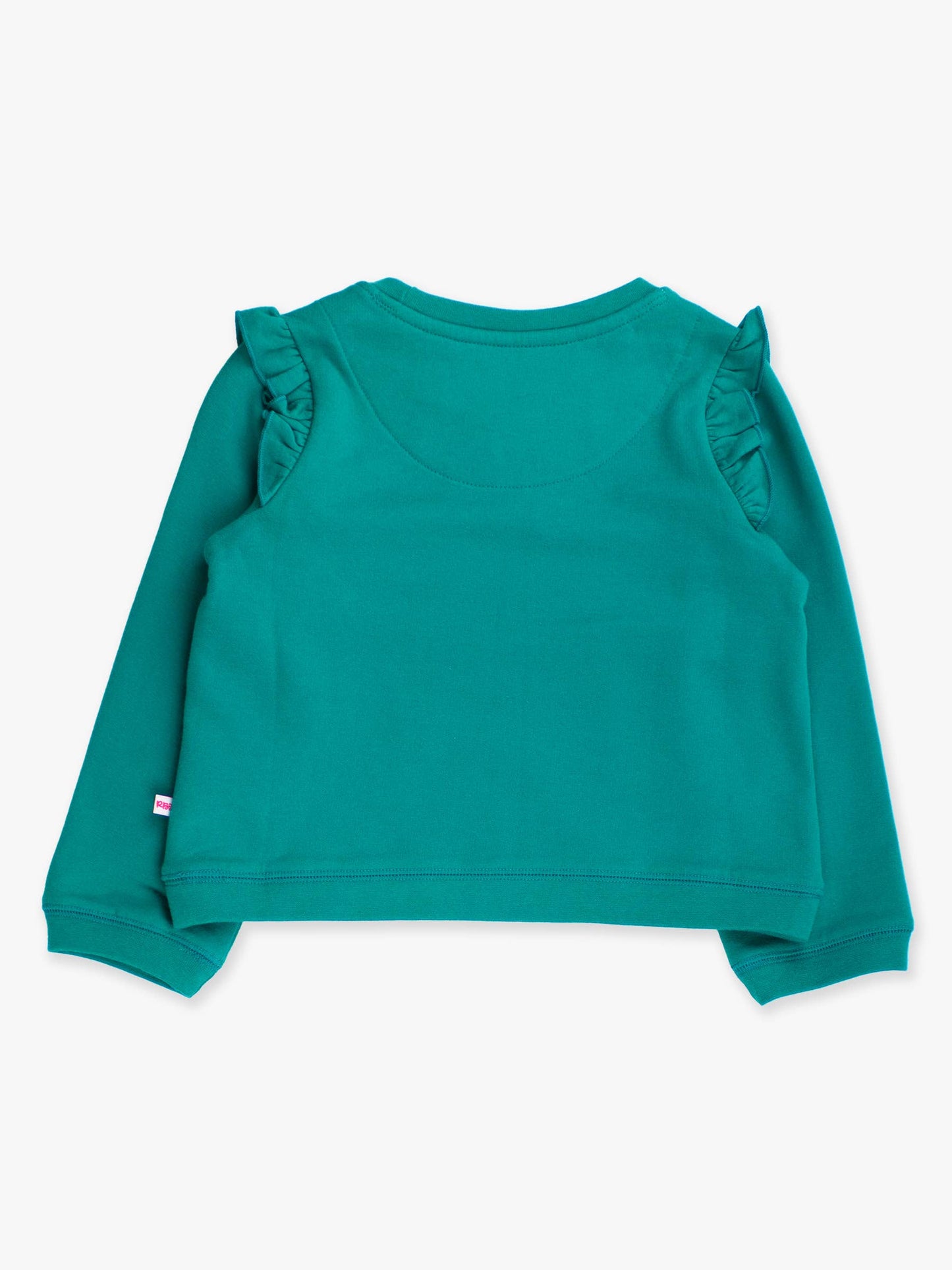 Green Knit Flutter Sweatshirt