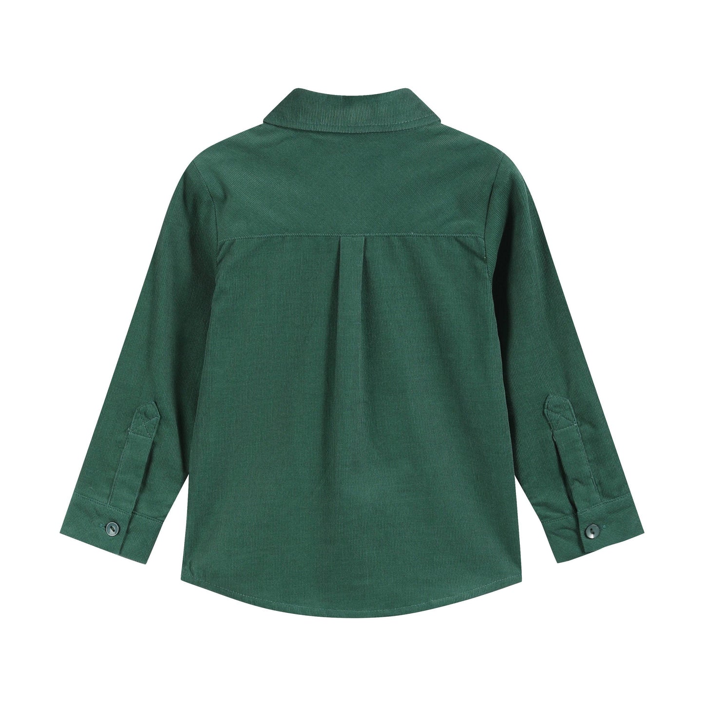 Green Corduroy Santa Buttondown