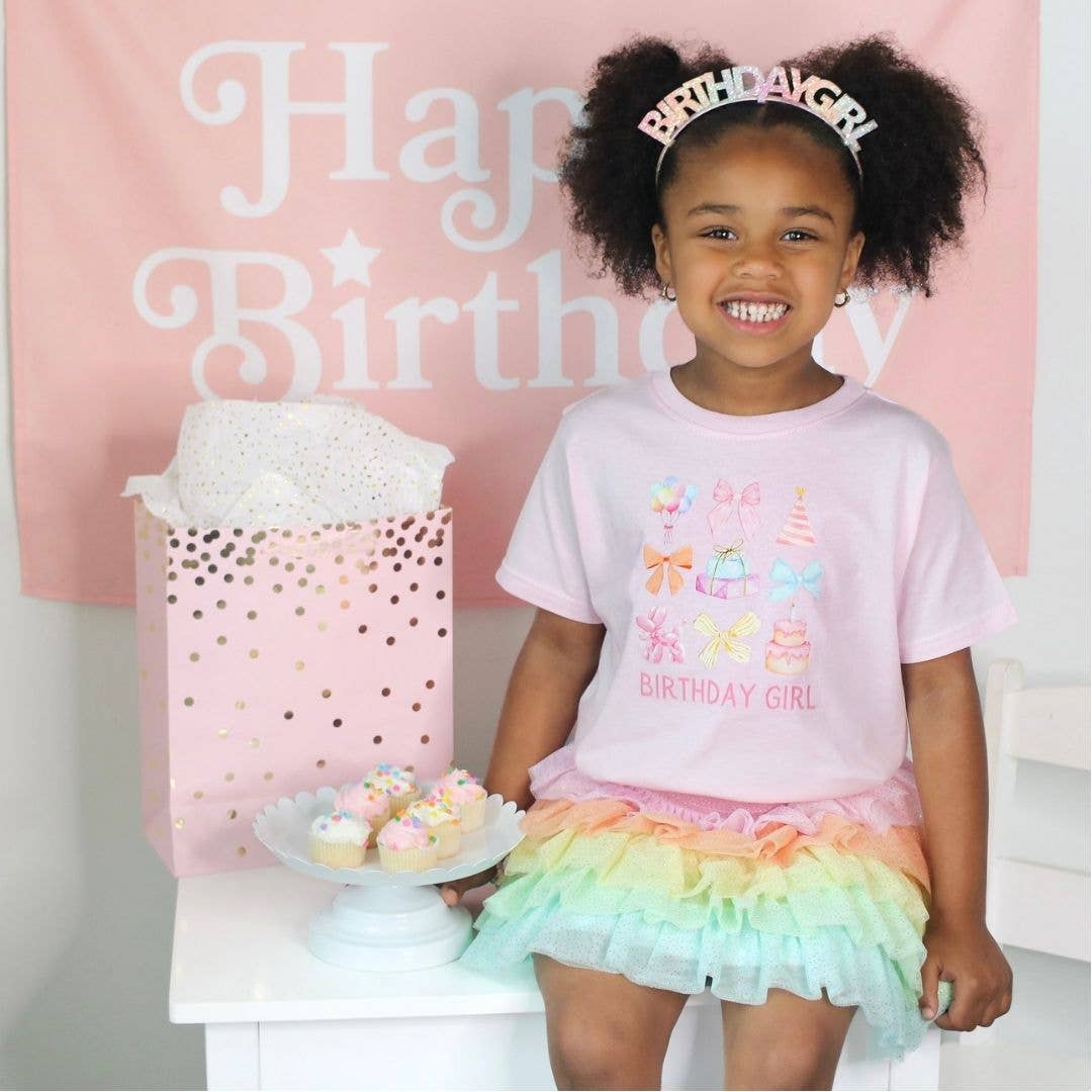 Birthday Girl Pink Tee