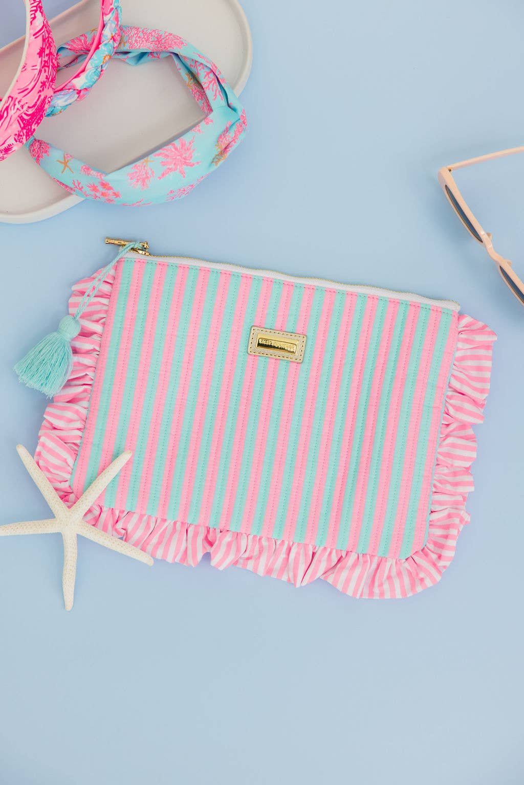 Lilly Pulitzer Ruffle Pencil Pouch