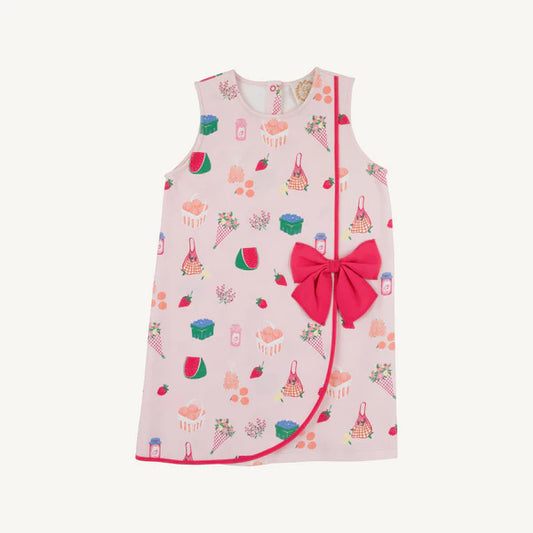 Wilma Faux Wrap Dress in Picnic