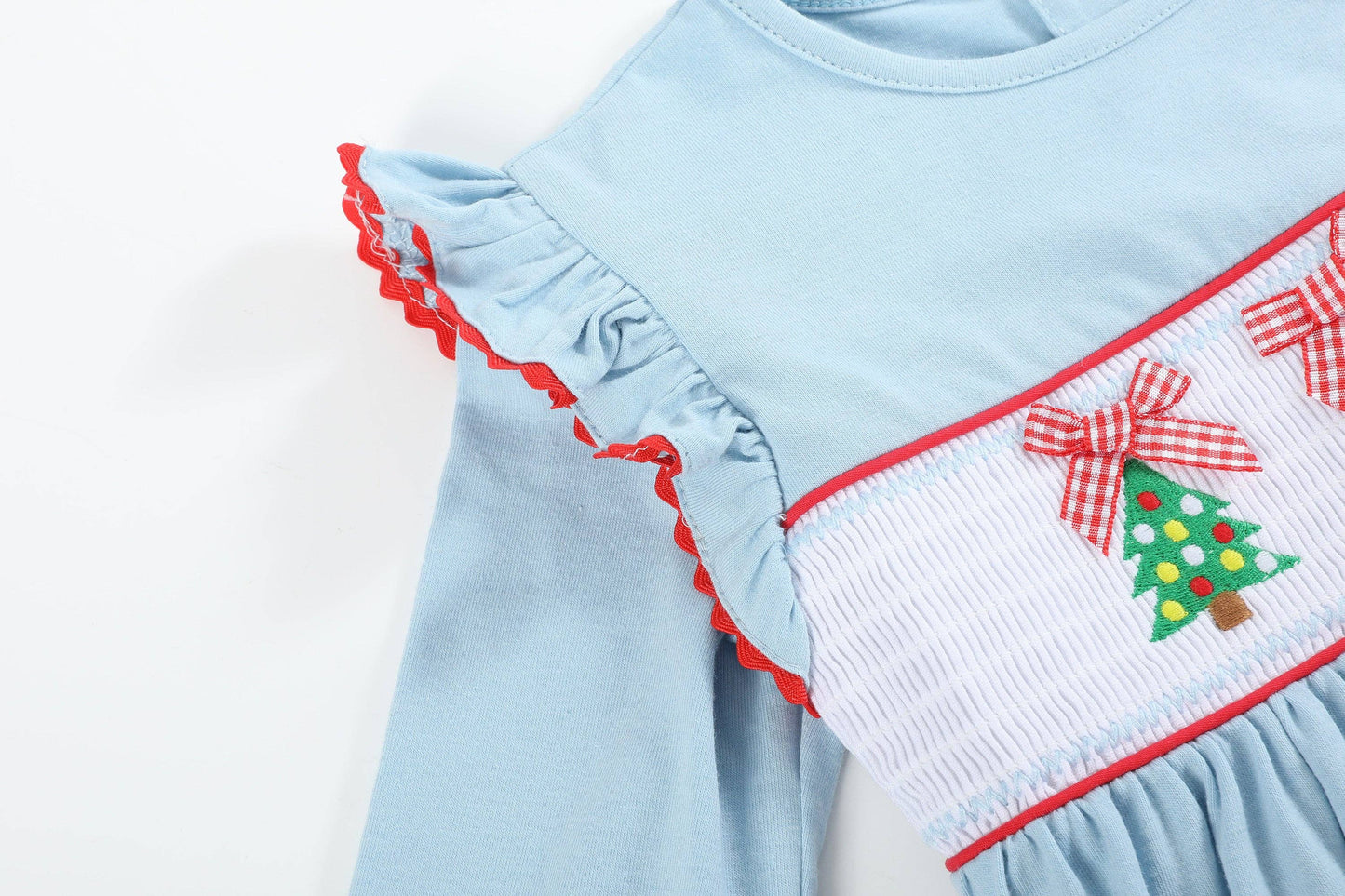 Smocked Tree Knit Dress