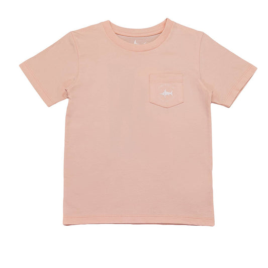 Boys Pelican SS Graphic Tee- Salmon
