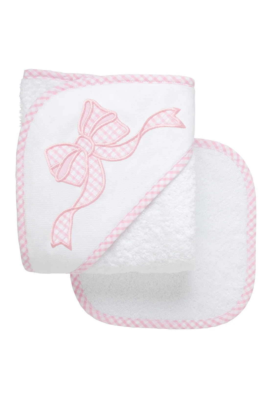 Bow Applique Hooded Towel Set