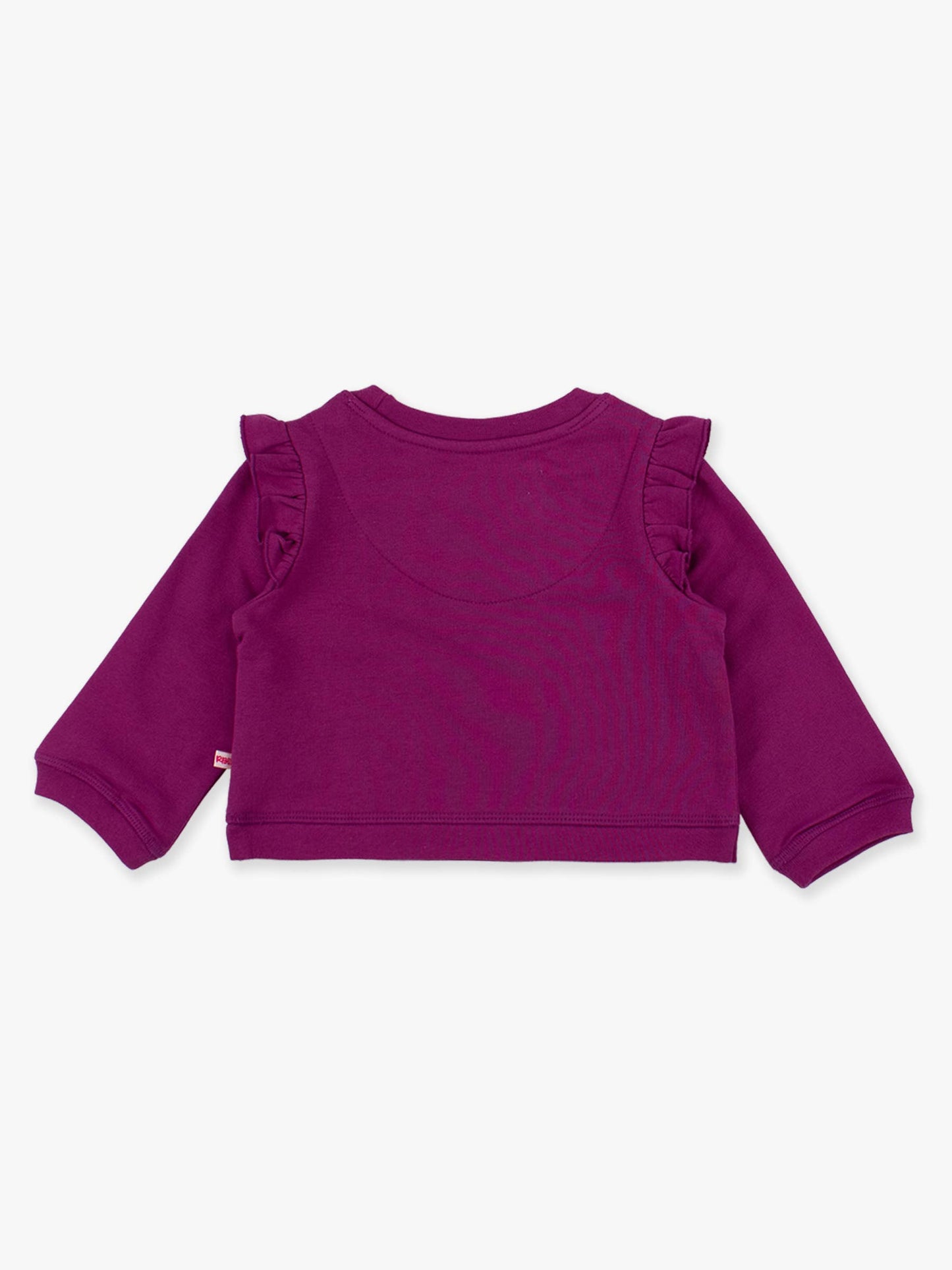 Plum Knit Flutter Sweatshirt
