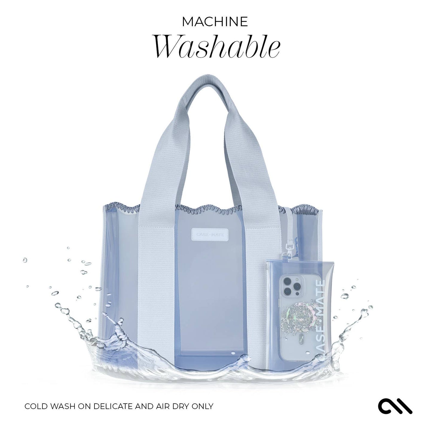 Case-Mate Blue Crochet Tote Bag