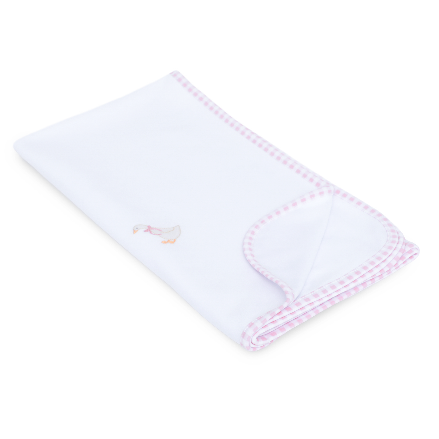 Silly Goose Pink Receiving Blanket