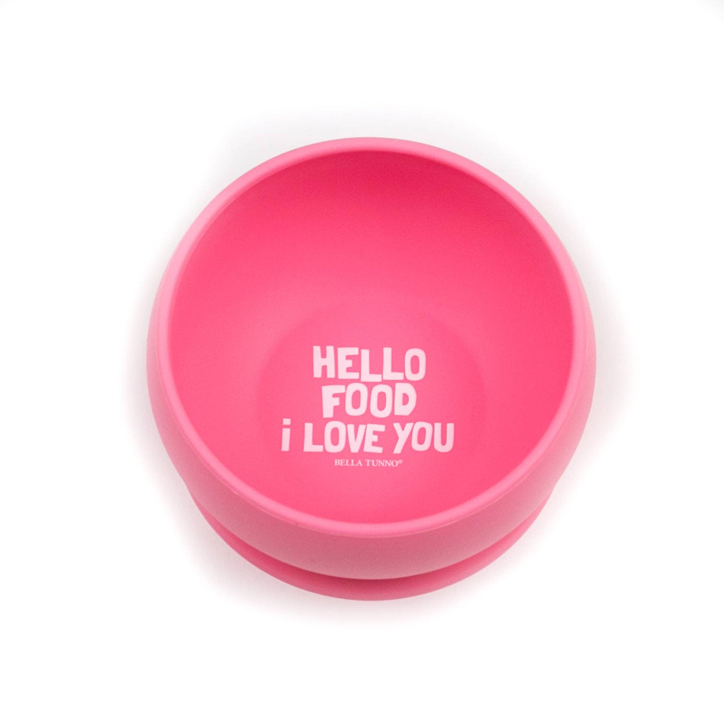 Hello Food I Love You Suction Bowl