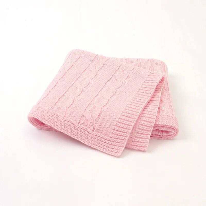 Cable Knit Stroller Blanket