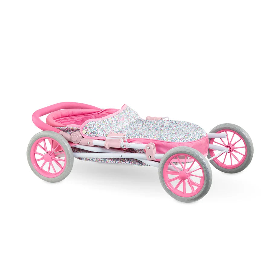 Doll Pink Floral Pram Set