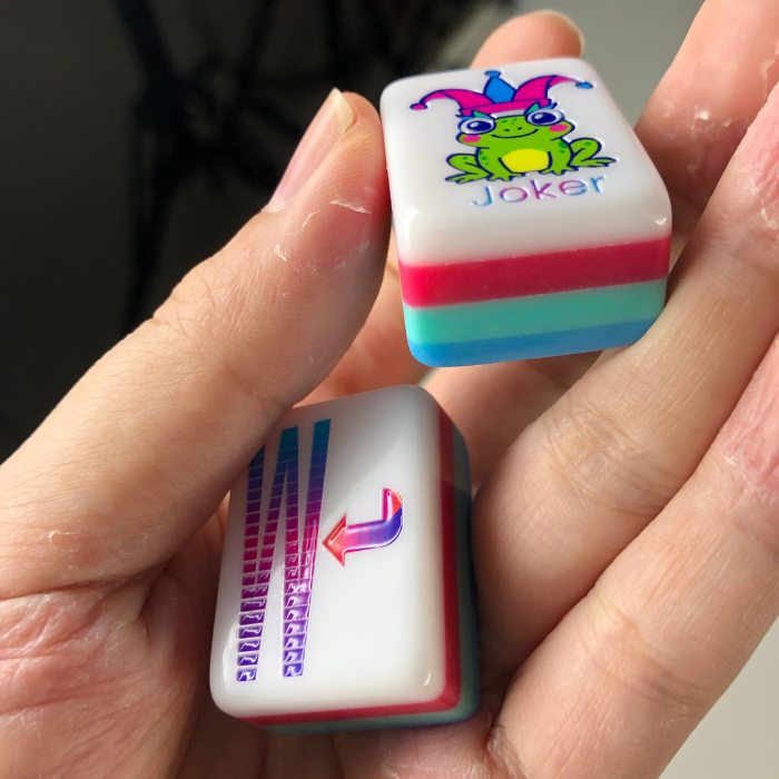 Teal Lunaflor Mahjong Tiles Set