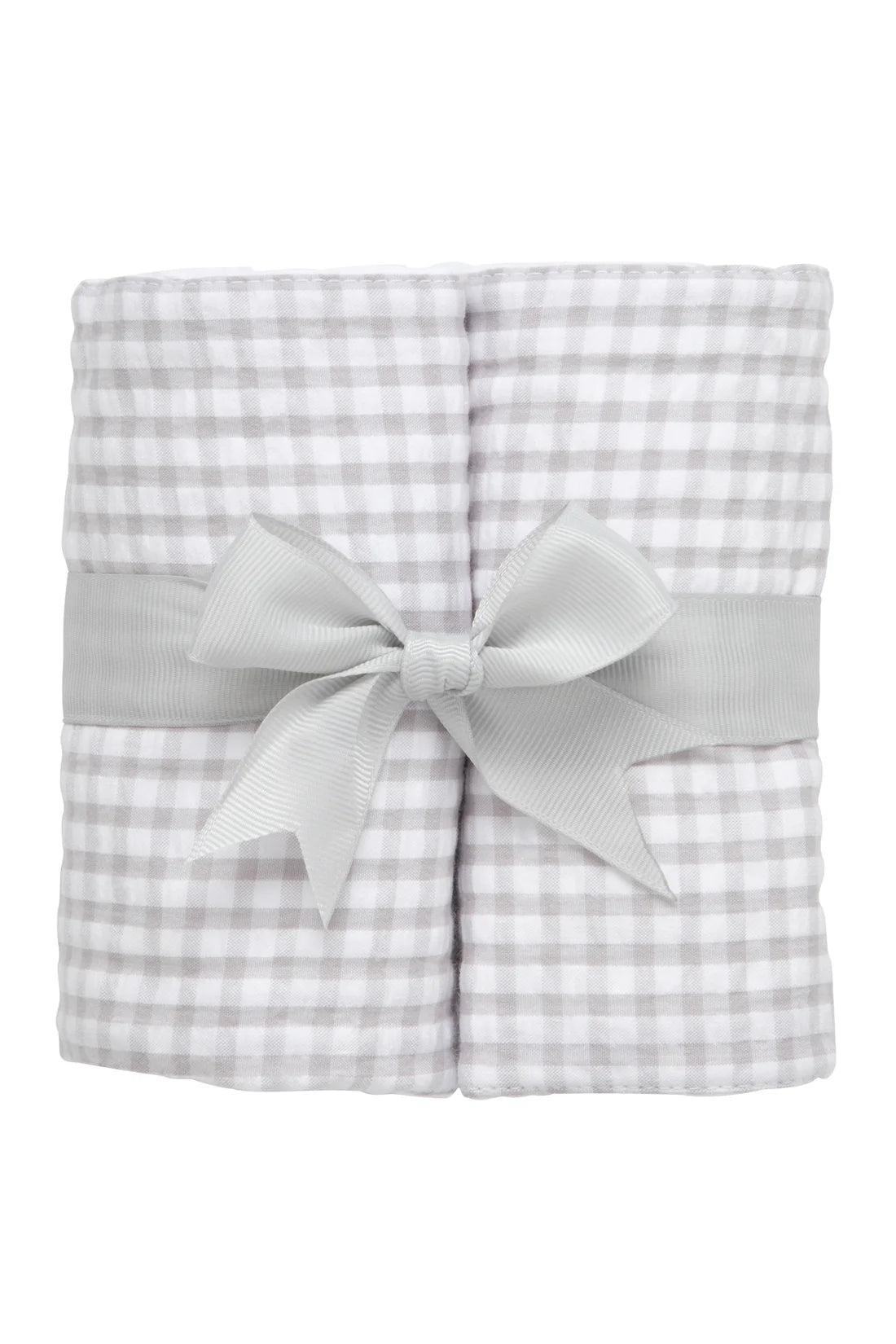 Big Check Two Burp Set Gray