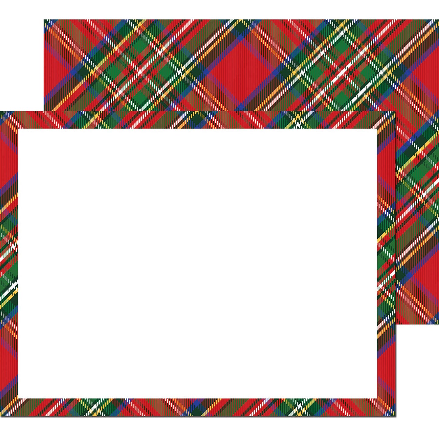 Notecard Set Tartan Plaid