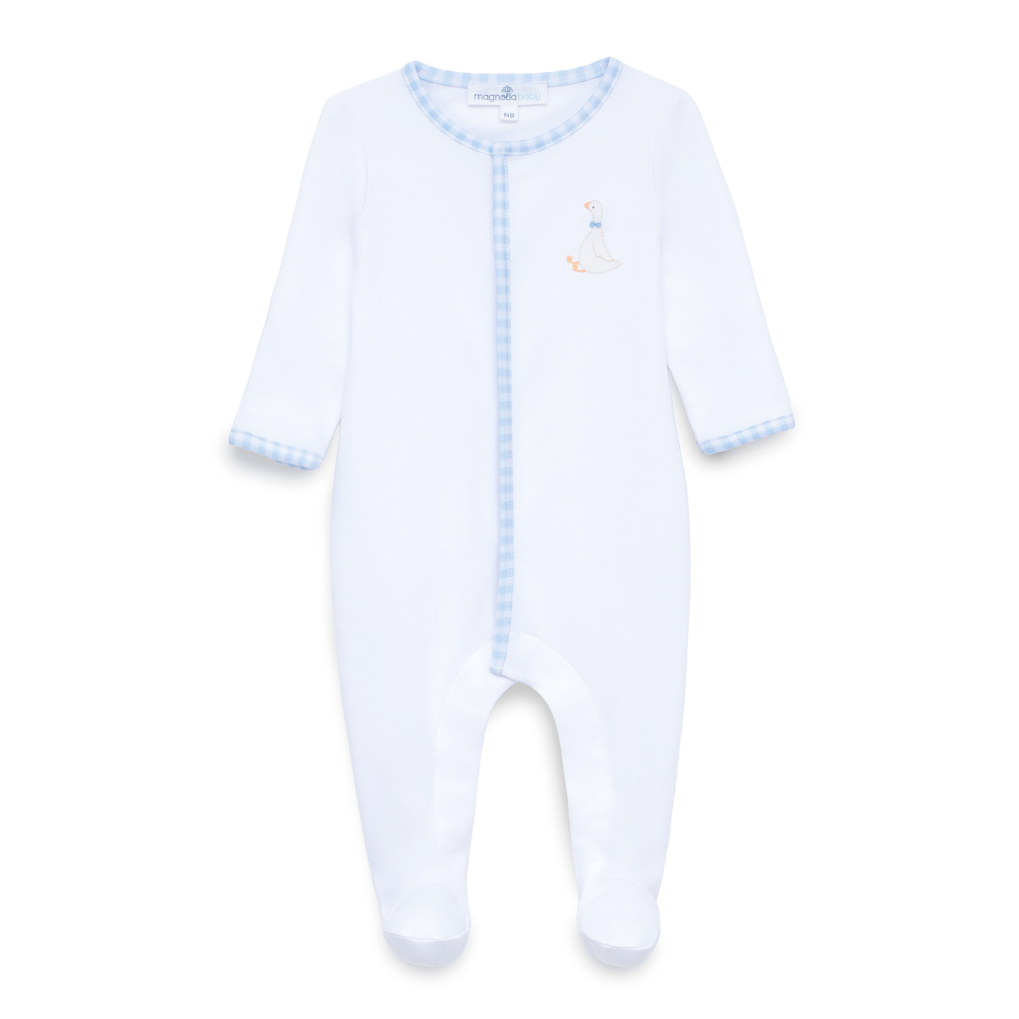 Silly Goose Blue Footie