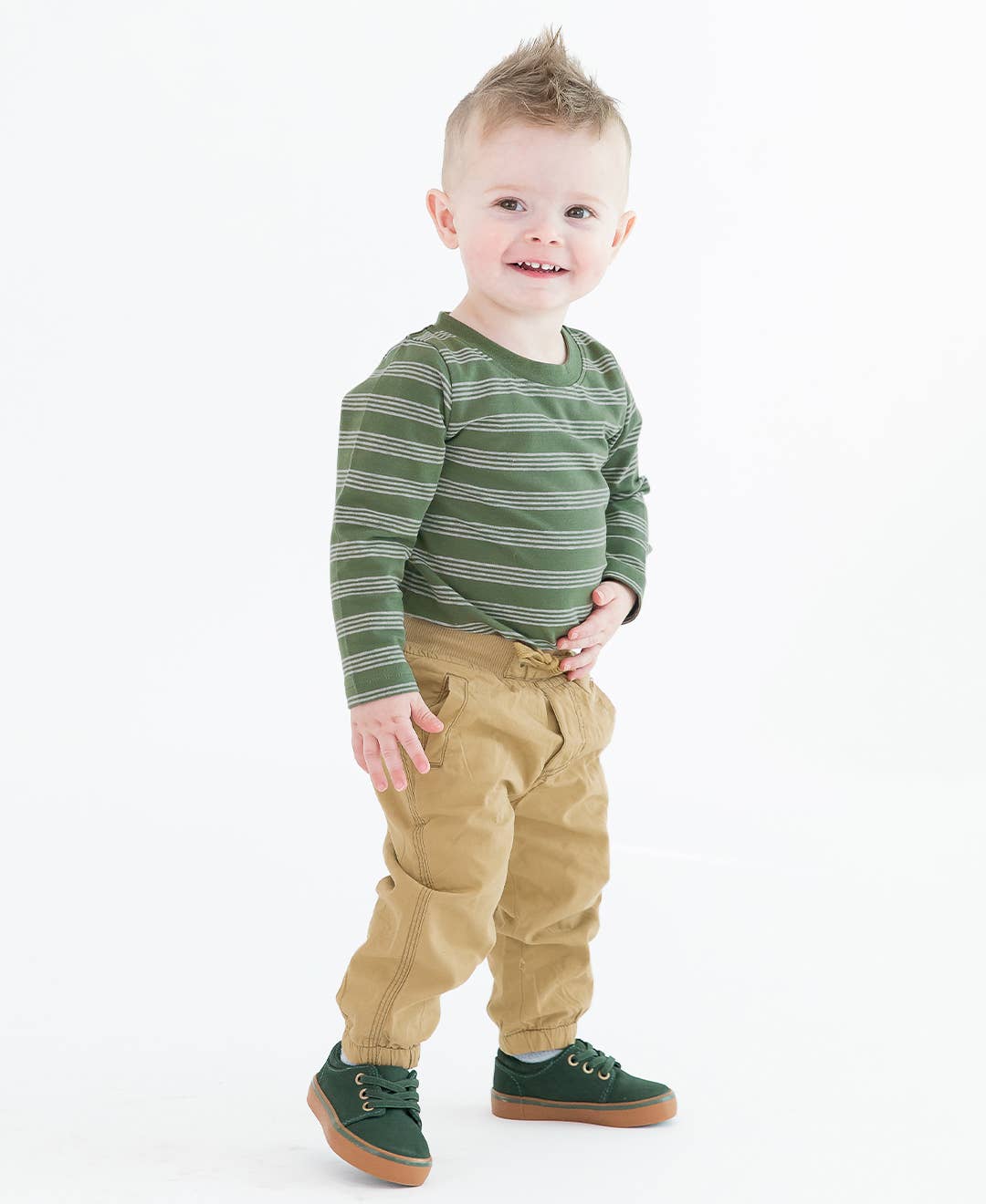 Boys Khaki Jogger Pants