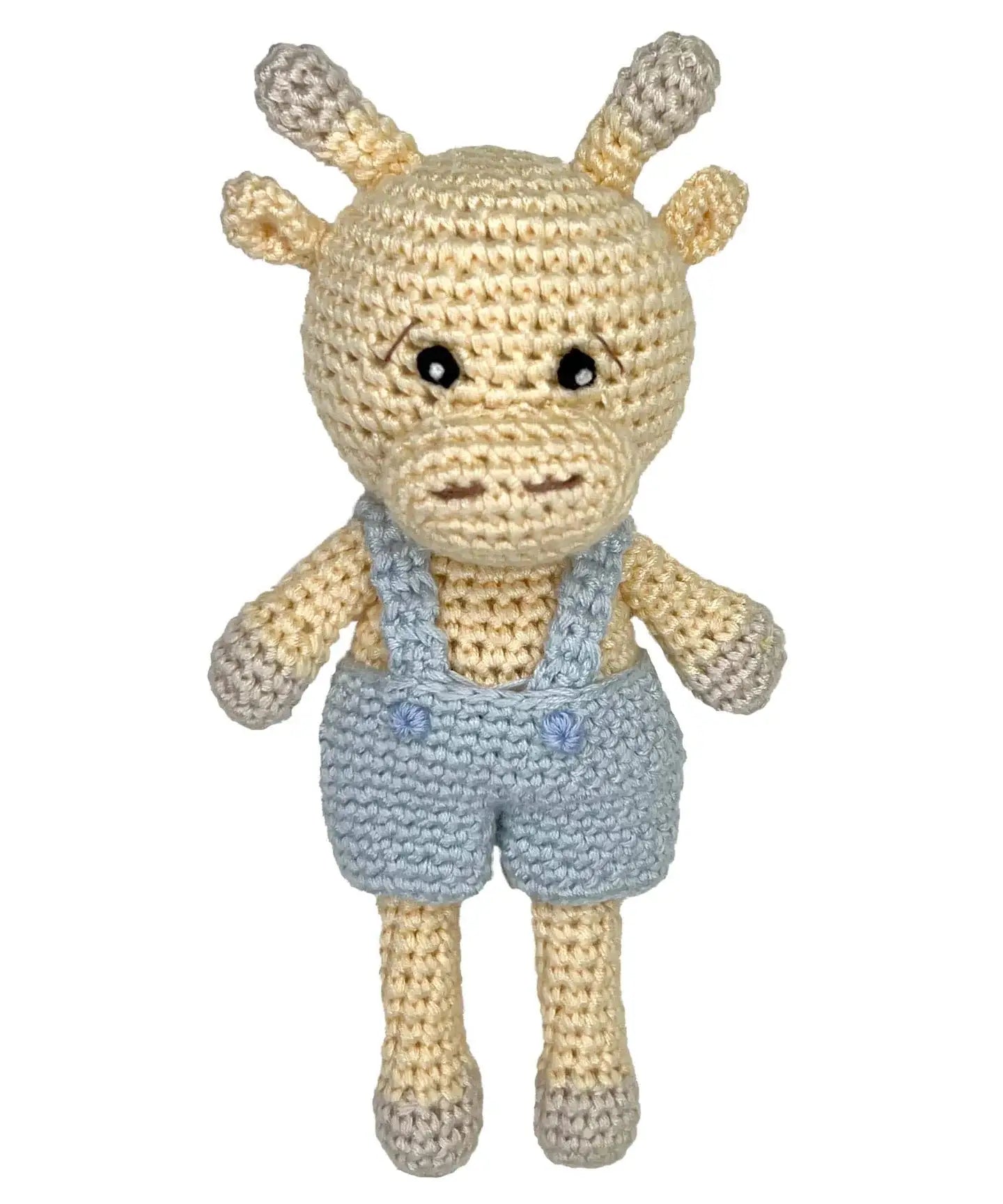 Giraffe Bamboo Crochet Rattle