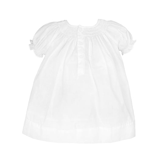Smocked White Dress