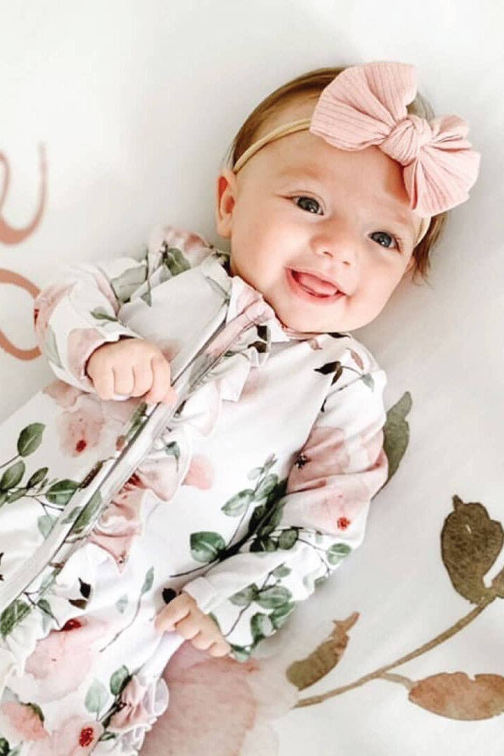 Millie's Rose Floral Footie