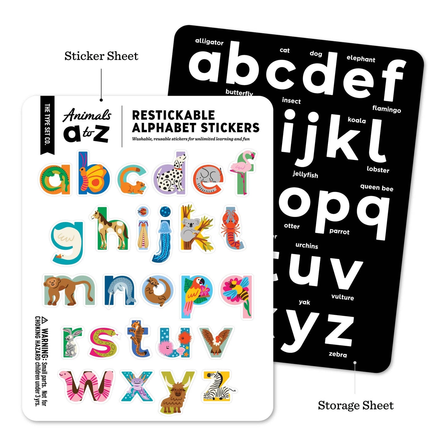 8 A to Z Restickable Alphabet8