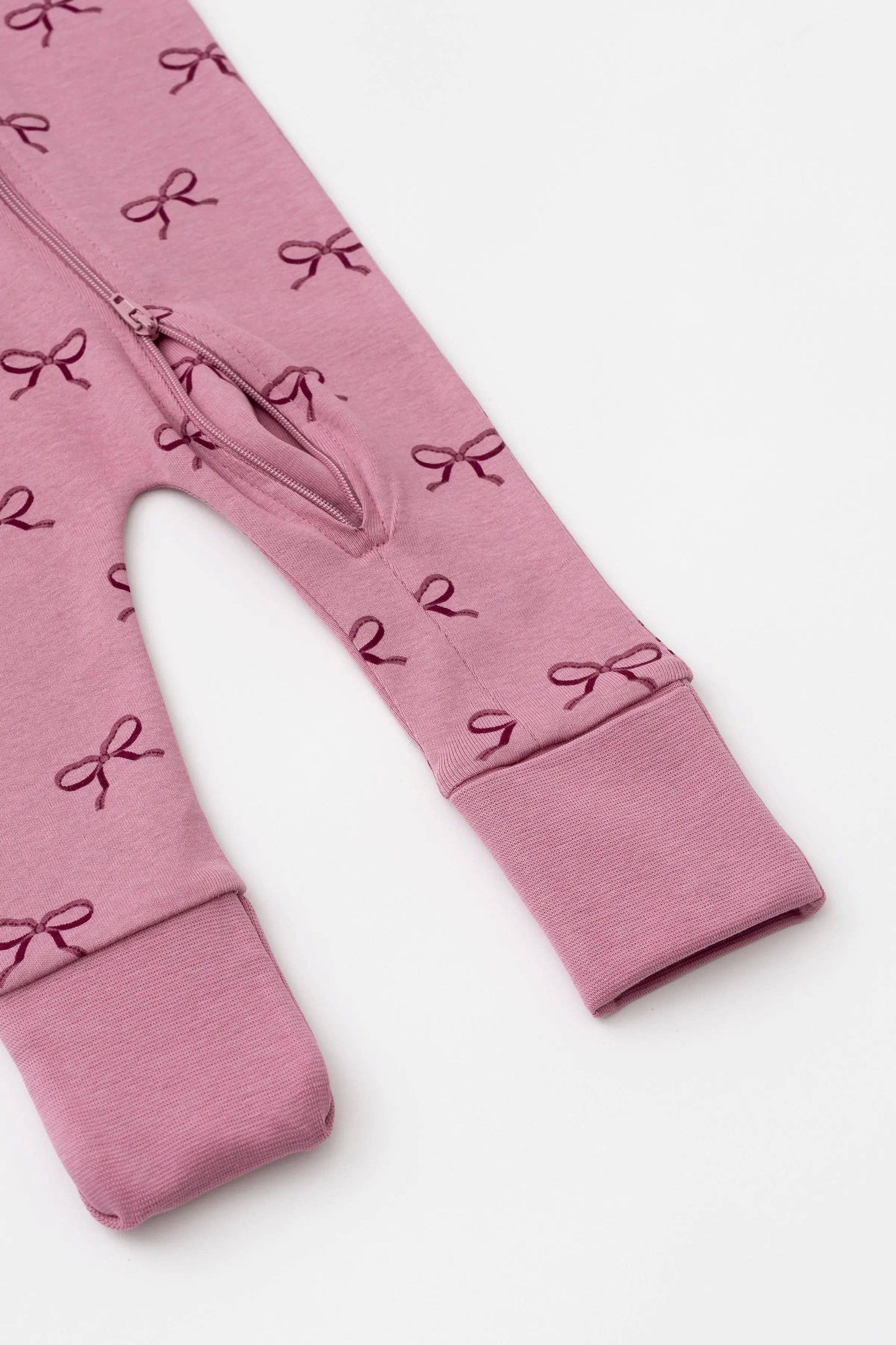 One-Piece Sleeper Pink Ribbons