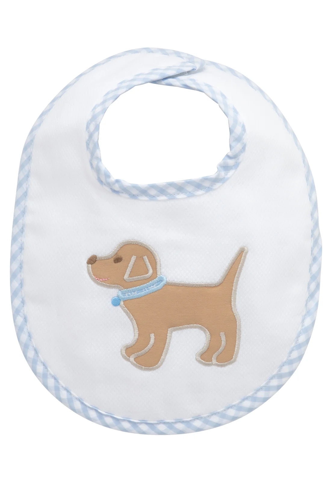 Dog Applique Bib Blue