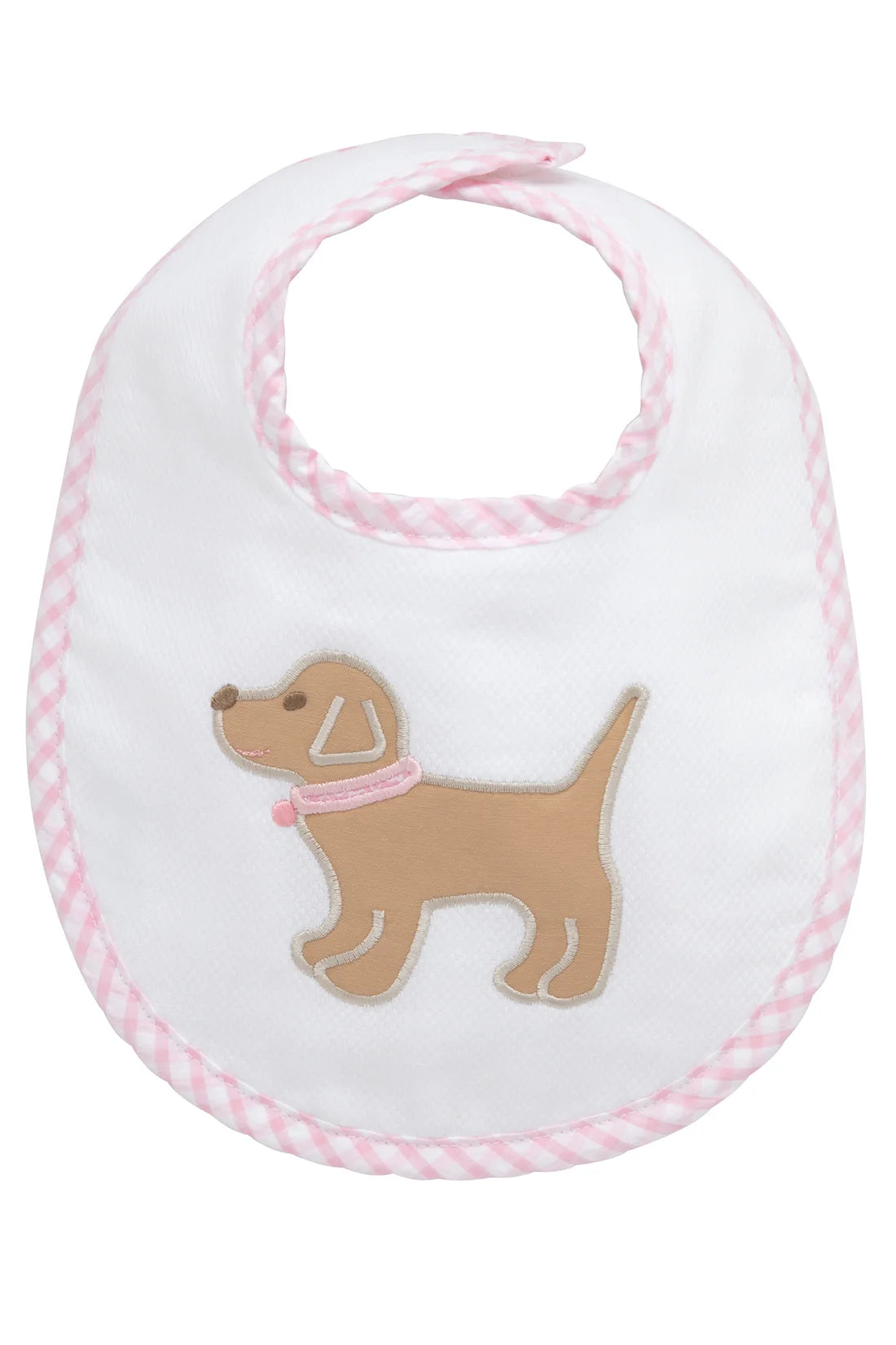 Dog Applique Bib Pink