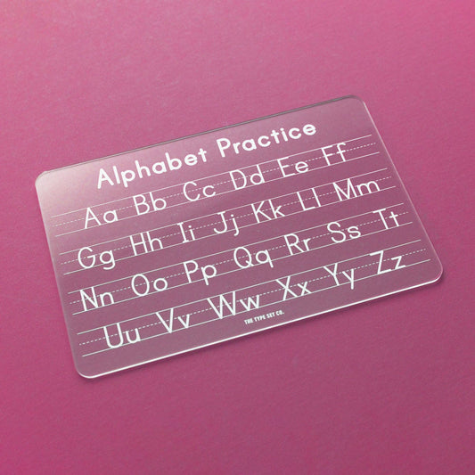 Dry Erase Alphabet Tracing