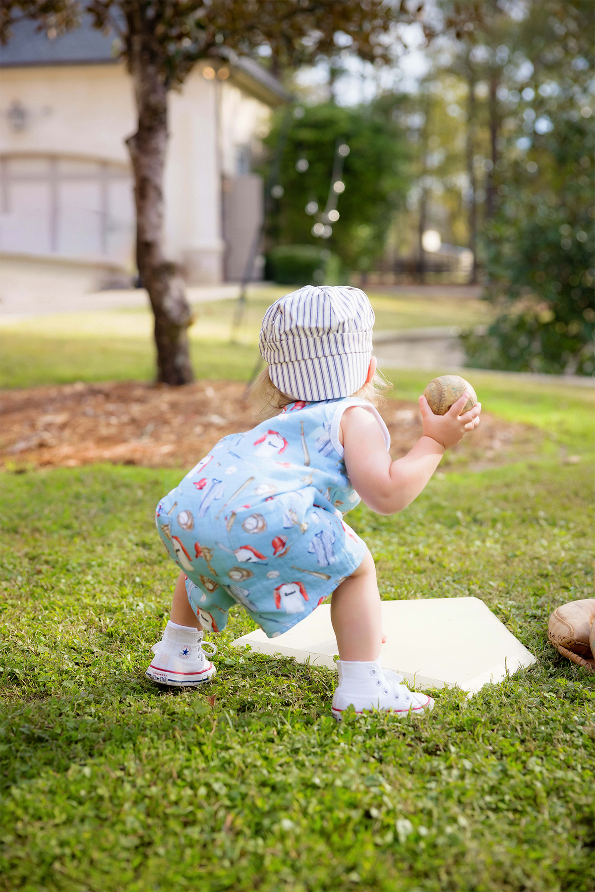 Baseball Organic Muslin Shortall