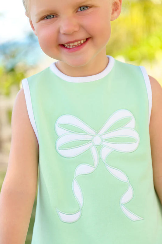 Elizas Applique Dress Grace Green