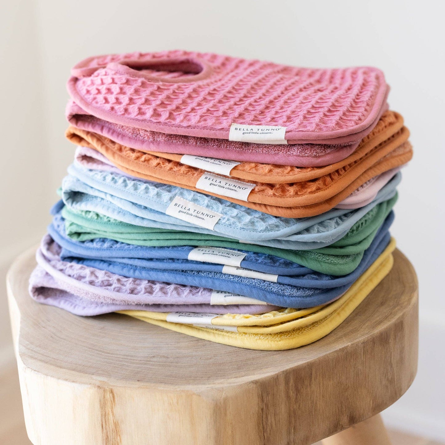 Reversible Bib/Burp Set Blush
