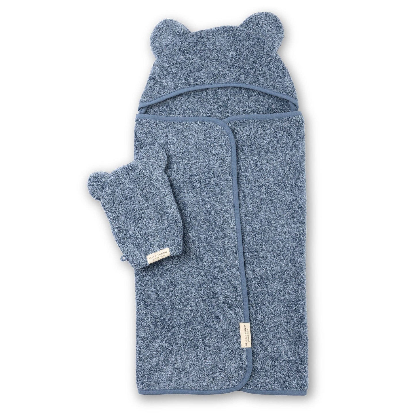 Hooded Towel/Wash Mitt Set Rain