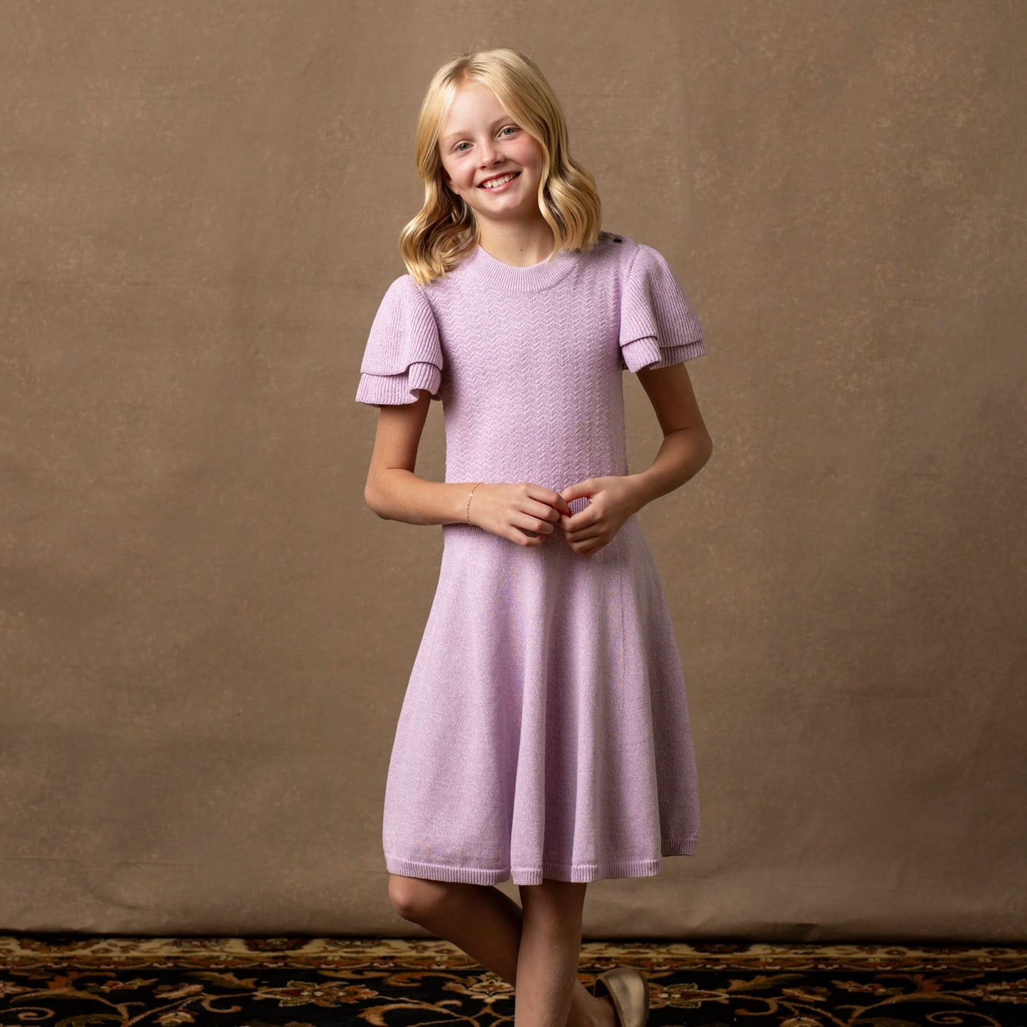 Organic Flutter Sleeve Dress