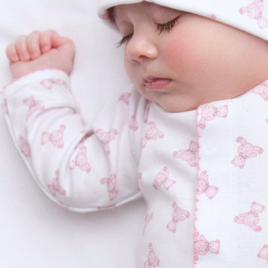 Baby's Teddy Footie Pink