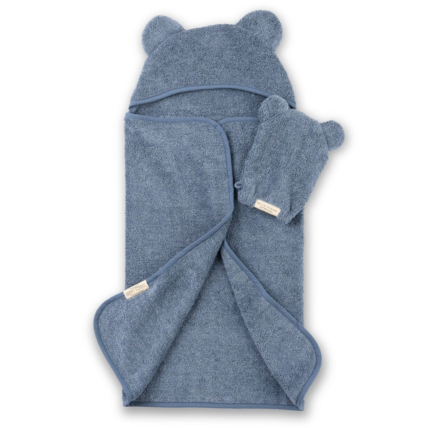 Hooded Towel/Wash Mitt Set Rain