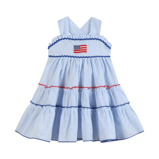 USA Flag Layered Sundress