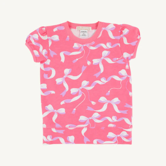Cassidy Puff Sleeve Bow Crewneck