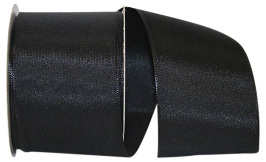 Black Taffeta Wired 2.5"