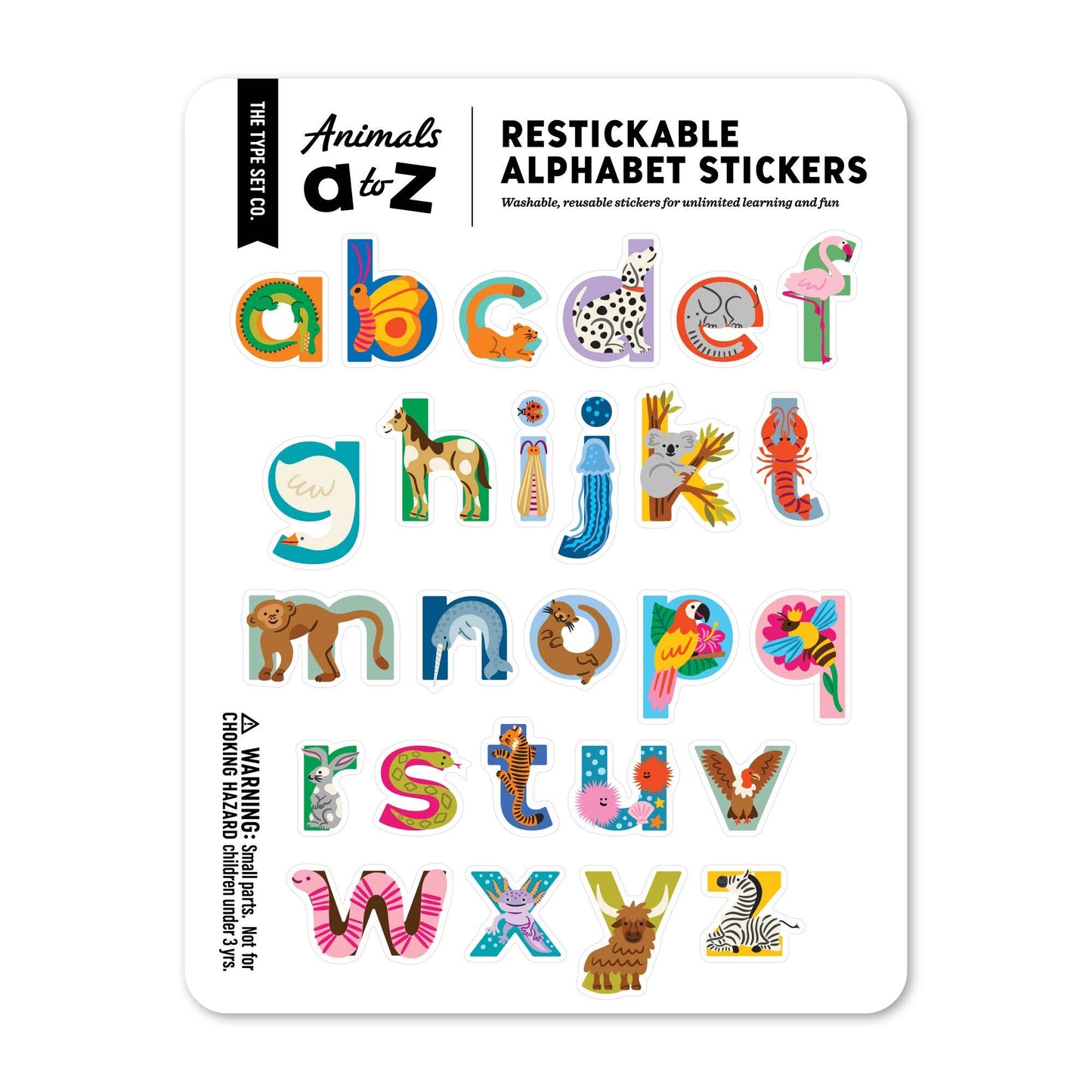 8 A to Z Restickable Alphabet8