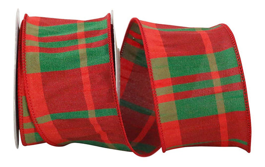 Dupioni Plaid R&G Wired 2.5"
