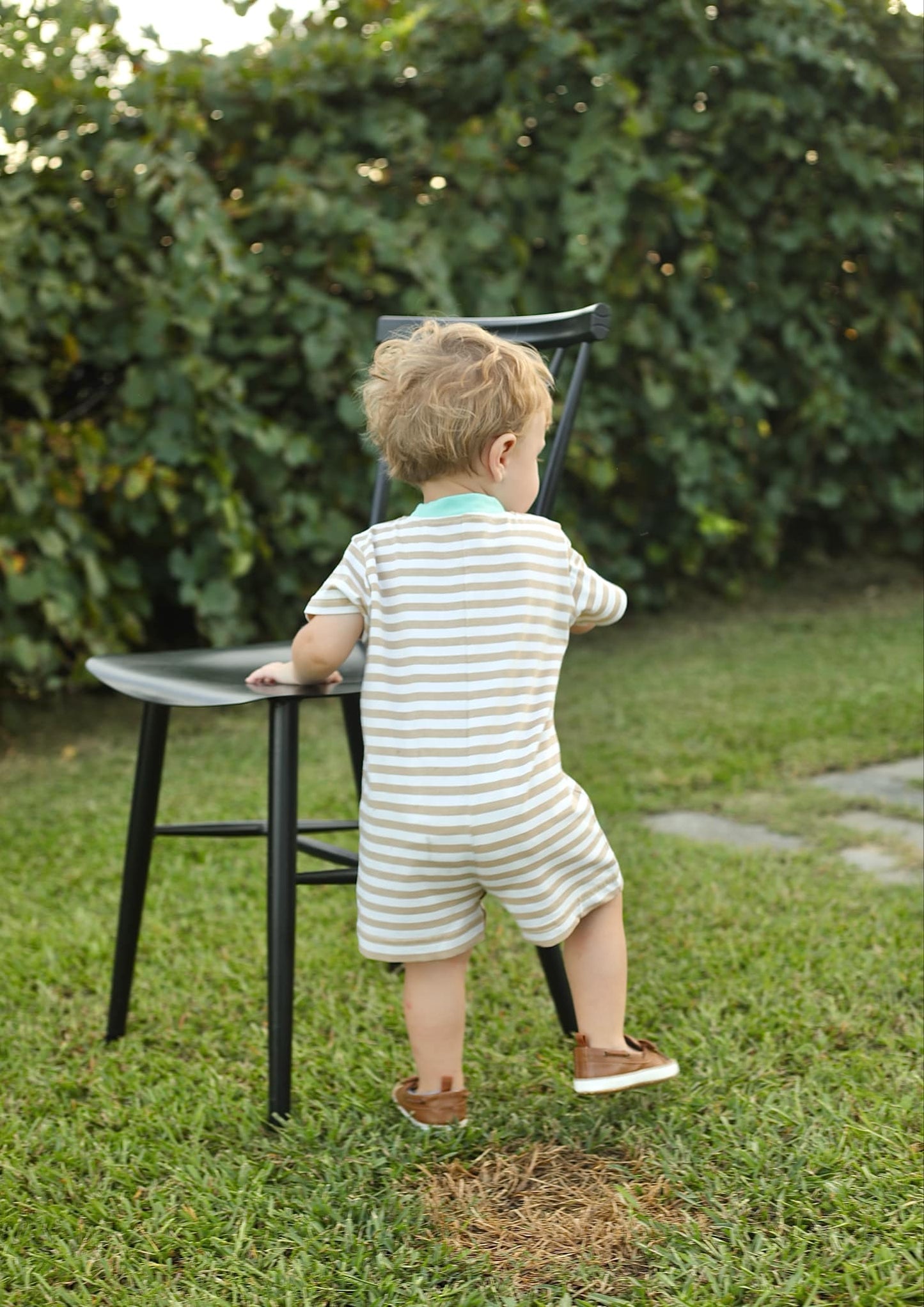 Pumpkin Wheelbarrow Knit Romper