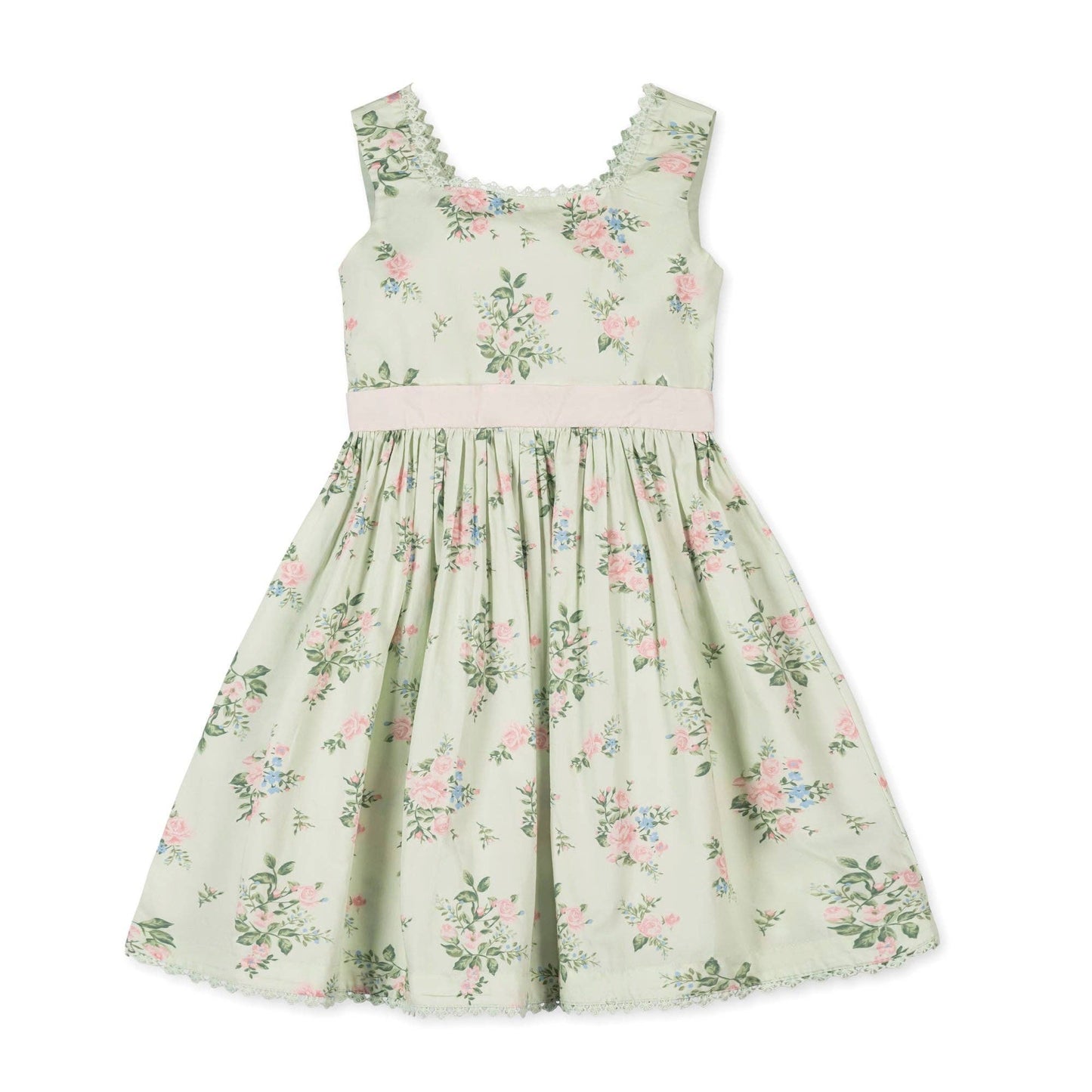 Organic Sleeveless Floral Party Dress