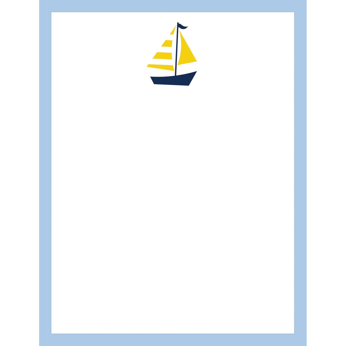 Yellow Sailboat Notepad