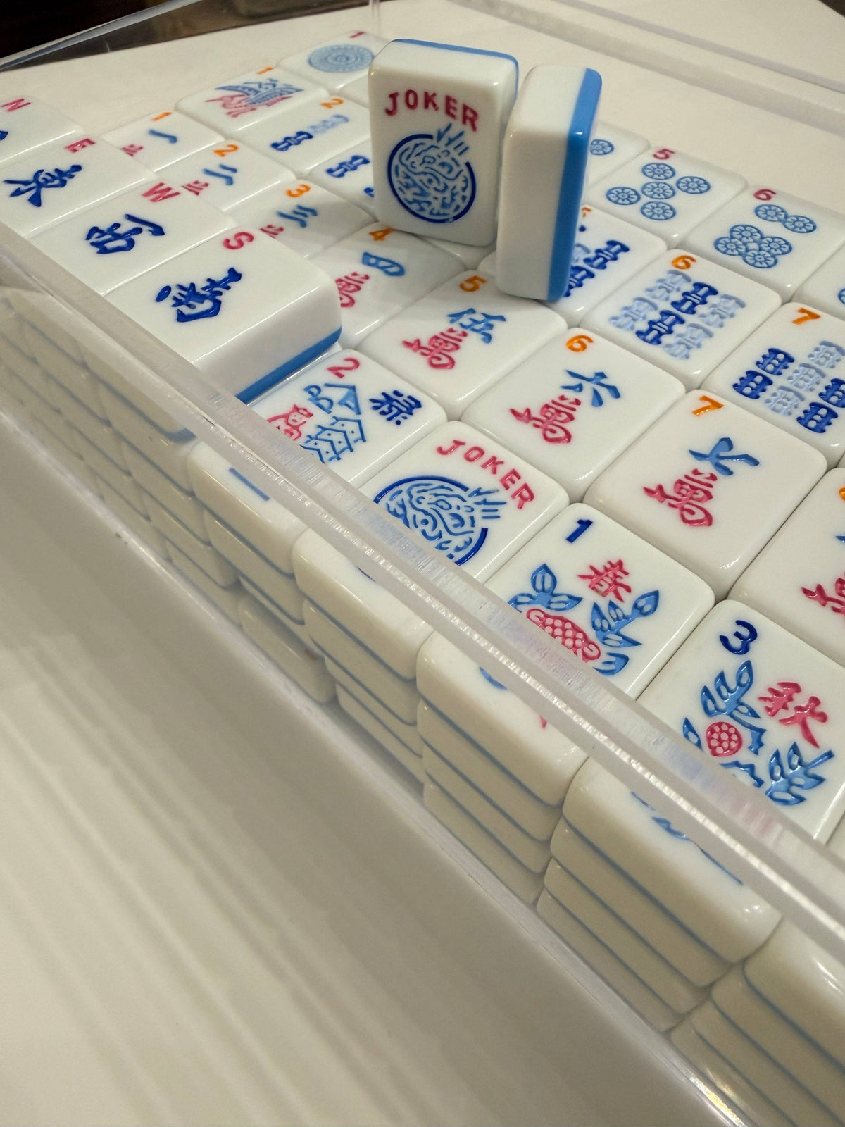 American Mahjong Tile Set (166) Blue